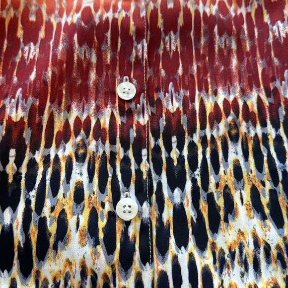 Cabi Ombre Peter Pan Collar Love Top Wm Small Buttondown Artsy Multicolor Twee - Picture 9 of 10